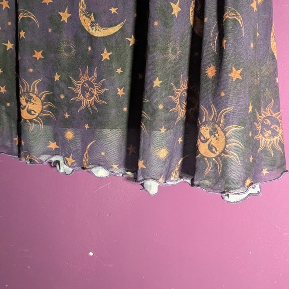 Hot Topic Cosmic Aura Celestial Mesh Midi Skirt - Picture 3 of 6